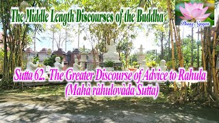 Sutta 62 The Greater Discourse of Advice to Rahula  Mahà ràhulovàda Sutta [upl. by Delmor]