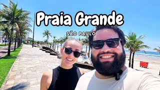 De Solemar ao Canto do Forte  Como é e o que Fazer na Praia Grande  Tour pelas praias de SP [upl. by Nilyac]