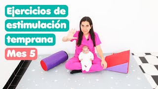 Ejercicios de estimulación temprana para el mes 5 del bebé estimulaciontemprana [upl. by Constant]