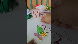 Diy Xmas Card Making diy xmasgifts xmas2024 papercraft papercards christmas snowman music [upl. by Enirok169]