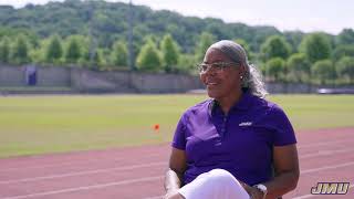 JMU Track amp Field  XC  Delethea Quarles Olympics Interview [upl. by Lorianna736]