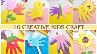 10 Creative and Easy Kids Craft  Fun Crafts for Kids  Handmeyd Treasures [upl. by Hurd122]