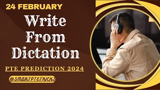 PTE Write From Dictation  FEBRUARY 2024  Most Repeated [upl. by Dredi538]