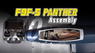 Freewing F9F5 Panther 70mm EDF Jet Assembly video [upl. by Aneeuq]