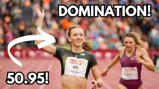 Femke Bol SHATTERS European Record Third Fastest EVER in 400m Hurdles [upl. by Lion]