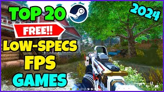 TOP 20 FREE FPS GAMES for Low End PCLaptop  2024 4GB RAM Intel HD Graphics [upl. by Donnell]