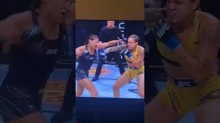 Amanda nunes vs julianna pena 2 knock down perfect right hand [upl. by Ahmar788]