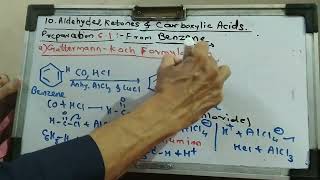 Video 12 Ald amp Ket Preparation  61 amp 62  From Benzene [upl. by Tedmann]