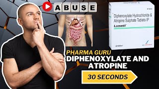 Diphenoxylate and Atropine  Lomotil  in just 30 seconds [upl. by Aekim]