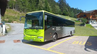 Iveco Crossway  Line 245  Santa Gertrude to Santa Valburga  Val dUltimo Italy [upl. by Boiney821]