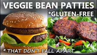 Delicious Veggie Burger Recipe  Homemade Veggie Burger  Black Bean Burger Patties  Food Impromptu [upl. by Oinotna]