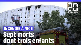 Nice  Sept morts dans un incendie supposé criminel shorts [upl. by Lemart]