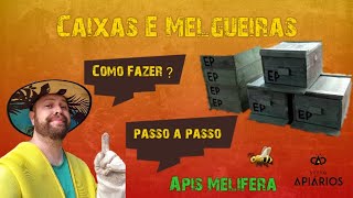 Como fazer Caixa e Melgueira Para Abelhas Apis  Medidas na Descrição [upl. by Ferdinanda]