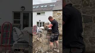 Building stone at a old cottage stonemasonry [upl. by Cire]