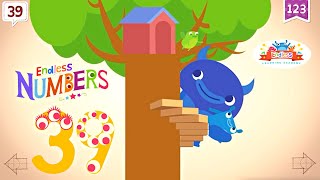 Endless Numbers 39  Learn Number Thirtynine  Fun Learning for Kids [upl. by Ronacin]