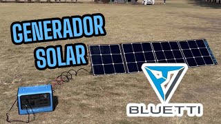 ESTACIÓN ELÉCTRICA Y GENERADOR SOLAR ☀️ BLUETTI EB70S [upl. by Aisiram]