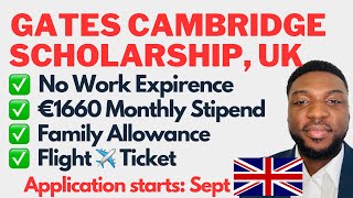 FULLY FUNDED GATES CAMBRIDGE SCHOLARSHIP in UK 2023 [upl. by Dafodil]