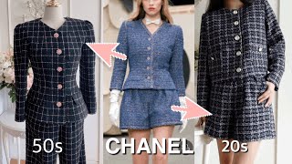 ENG샤넬 스타일 트위드재킷 만들기 50대와 20대의 트위드 셋업 tweed jacket [upl. by Yruy]