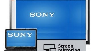 How to Mirror  Screen cast your laptop to Sony Bravia TV via Wi Fi [upl. by Vogel]