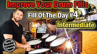 Improve Your Drum Fills  Drum Fill Of The Day  Intermediate 4 [upl. by Allecram]