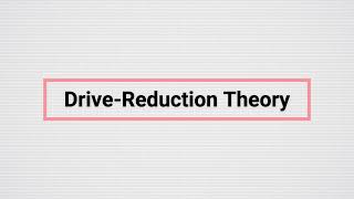 DriveReduction Theory  AP Psychology Vocabulary [upl. by Christoffer]