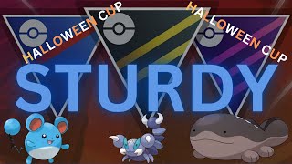 Little Cup Halloween Cup Marill Skorupi Clodsirept2 team is STURDY in PokemonGo [upl. by Rettig440]