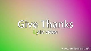 Give Thanks Medium Key Instrumental with Lyrics [upl. by Paske719]