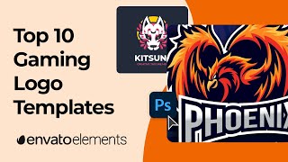 10 Best Photoshop Gaming Logo Templates [upl. by Assirrec840]