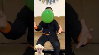 PECAHKAN BALON ‼️shorts dubbing remix reaction funny [upl. by Kcirdahc56]