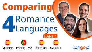 Language Comparison Spanish Catalan Portuguese and Galician  PART 1 [upl. by Asilem533]