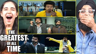 The Greatest Of All Time MASS Chepauk Climax Scene REACTION  Thalapathy Vijay Venkat Prabhu [upl. by Ahsekar419]