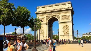 PARIS WALK  Arc de Triomphe  France [upl. by Arabele210]