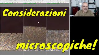 Affilatura rasoio Considerazioni al microscopio [upl. by Ydnarb]