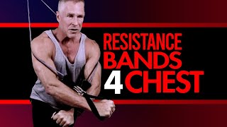 4 BEST Resistance Band Exercises for Chest Do These [upl. by Eustatius]