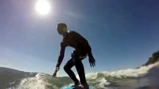 Surfing at Bolinas and Point Reyes [upl. by Atinuaj]