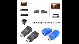 Microware 4K 3D HDMI 1 4 30M Extender to RJ45 Over Cat 5e 6 Network LAN Ethernet Adapter Buy Micro [upl. by Skippie]