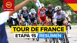 Tour de Francia Etapa 15 Resumen  Batalla en los Pirineos [upl. by Ettenuj]