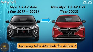 【New Myvi 2022】2022 Perodua Myvi Facelift  Perodua Myvi 15 AV CVT 2022  Apa yang ditambah diubah [upl. by Charmaine751]