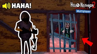 Funny Moments In Hello Neighbor 2 Alpha 15 Multiplayer Ft MegaM [upl. by Zelle453]