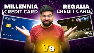 HDFC Millennia Vs Regalia Credit Card  HDFC Millennia Vs Regalia  Detailed Comparison [upl. by Ardis]