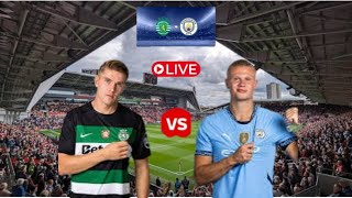 SPORTING CP VS MANCHESTER CITY LIVE MATCH UEFA CHAMPIONS LEAGUE 2425 FULL MATCH [upl. by Bilek]