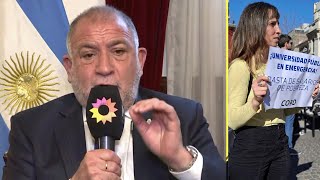 Luis Juez perdió el control hablando de las universidades y se puso vehemente quotTIENE QUE SER ASÍquot [upl. by Deelaw14]