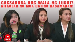 CASSANDRA ONG WALA NG LUSOT NILAGLAG NG MGA DATING KASAMAHAN [upl. by Aizan]