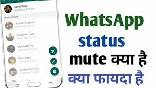 status mute karne se kya hota h [upl. by Nelubez]