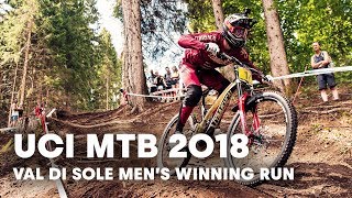 Amaury Pierrons Winning Run in Val di Sole  UCI MTB 2018 [upl. by Ecirum]