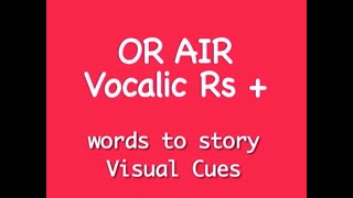 OR AIR The Tortoise and the Hare Vocalic R practice with Visual Cues [upl. by Bellaude]