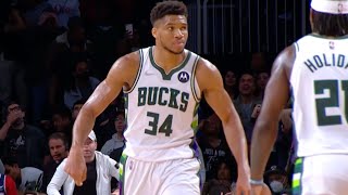 Giannis Hits CLUTCH 3 To Force Overtime vs Nets [upl. by Gertie]