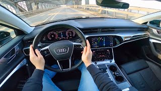 2023 Audi A6 Avant 40tdi quattro  pov test drive [upl. by Ahtnams]