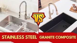 Granite Composite vs Stainless Steel Sink  Which Is Better [upl. by Kaltman]