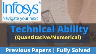 Infosys Aptitude Questions and Answers 2022  Infosys Technical Ability Previous Paper Fully Solved [upl. by Ifok]